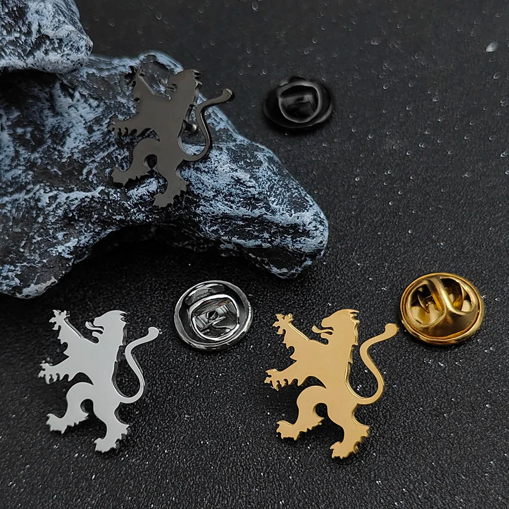 Mens Suit Collar Pins Gold Plated Whimsy