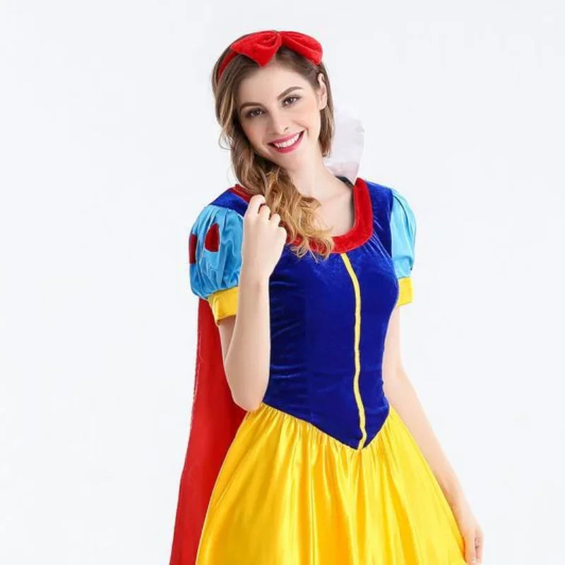 Snow White Halloween Book Week Costume Adult Women Plus Size Princess Dress