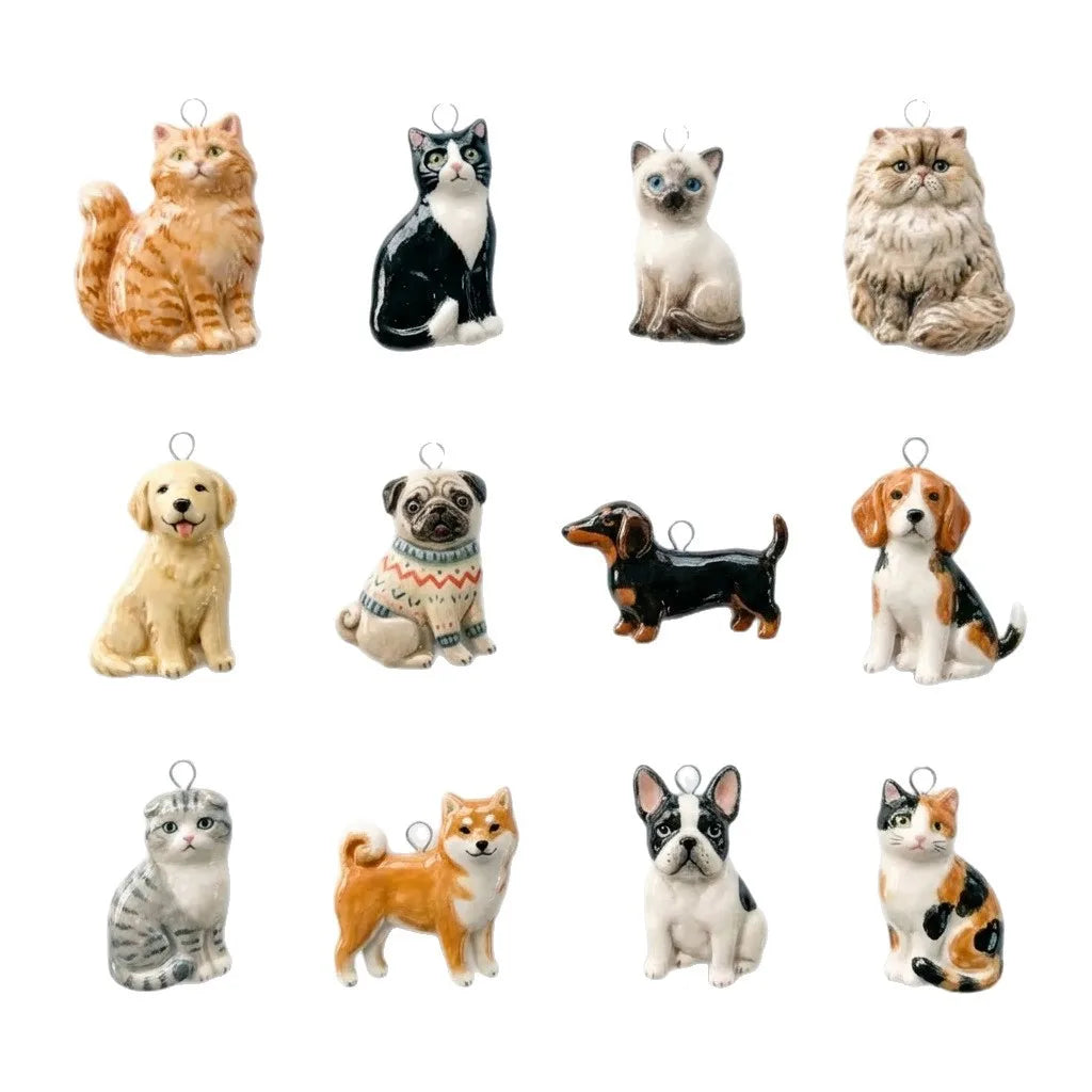 Our Beloved Pets Animal Charm Pendants Stainless Steel PVD 18K Gold Plated For DIY Necklace Bracelet Jewellery Making