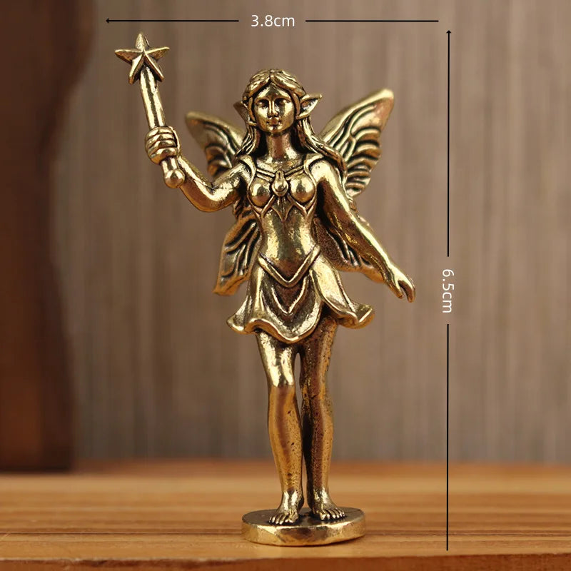 Brass Fae Figurines Tea Pets