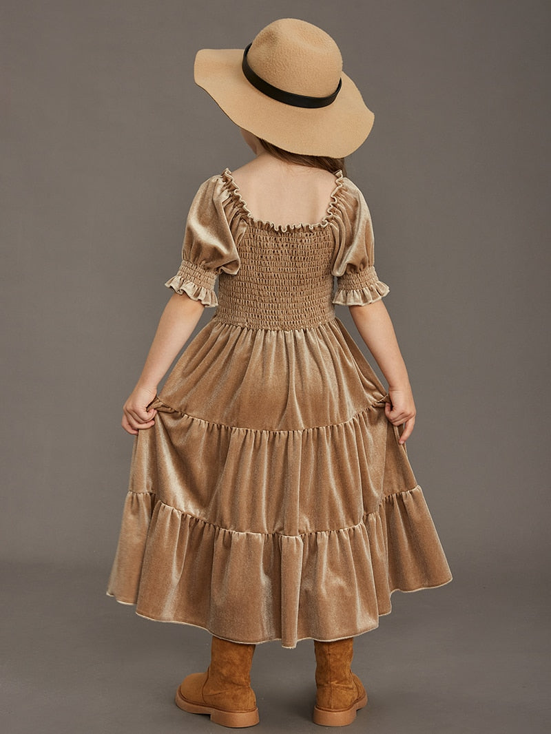 Girls Velvet Photoshoot Dresses