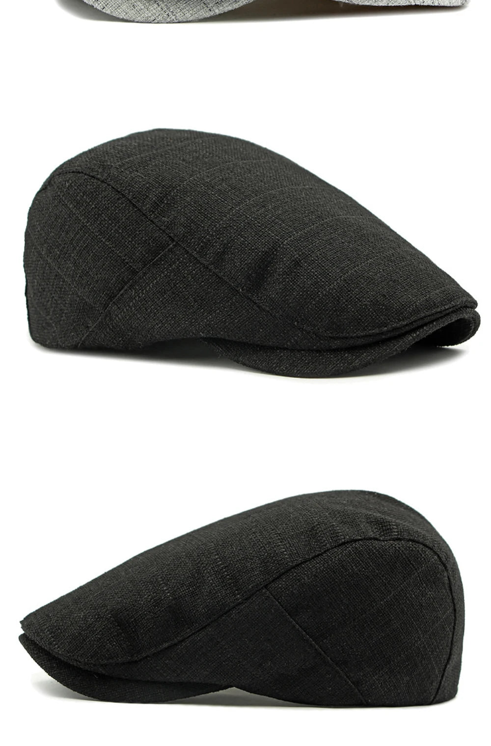 Breathable Linen Cabbie Beret Caps