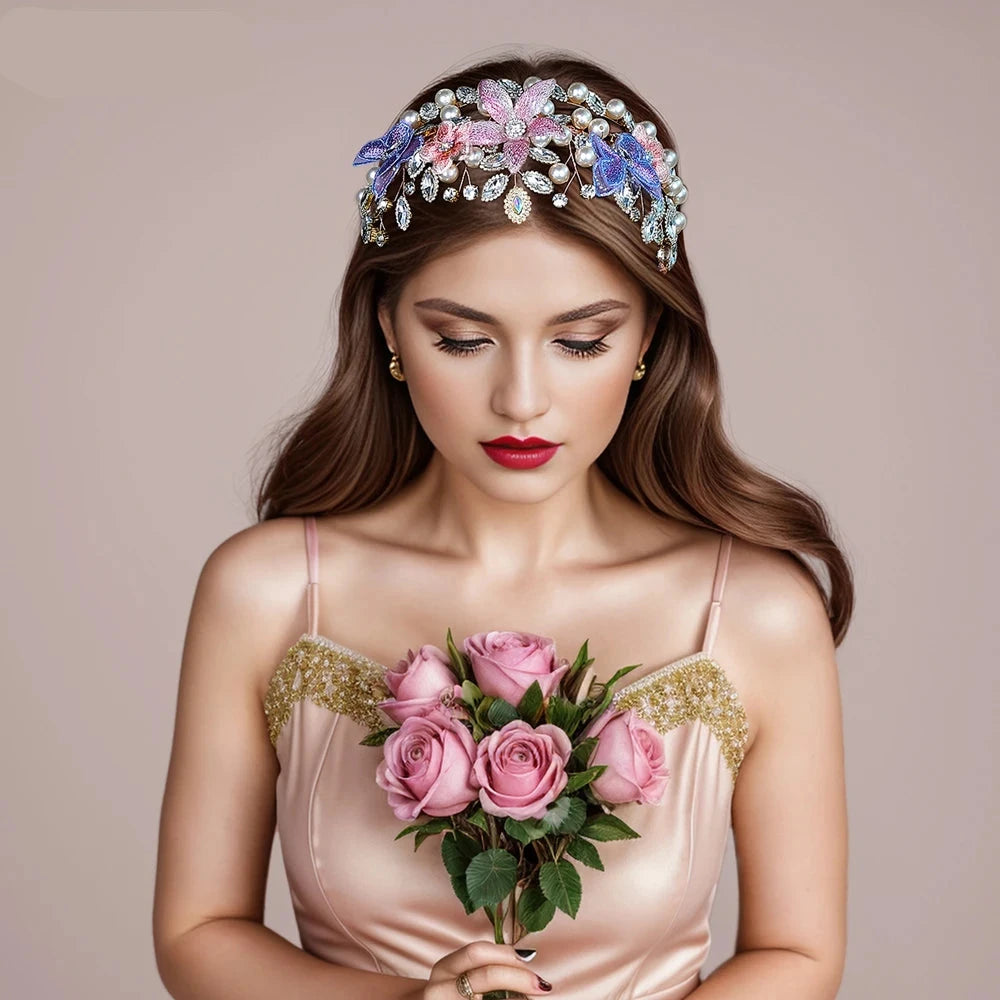 The Fae Queen Tiara Pearl Headband
