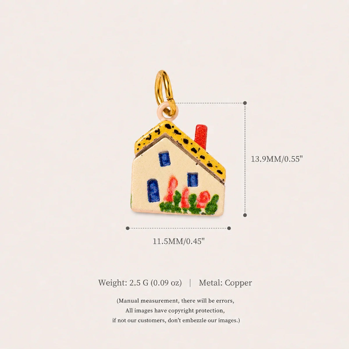 Ceramic House Charms English Cottage DIY Jewellery Making Necklace Bracelet Pendants