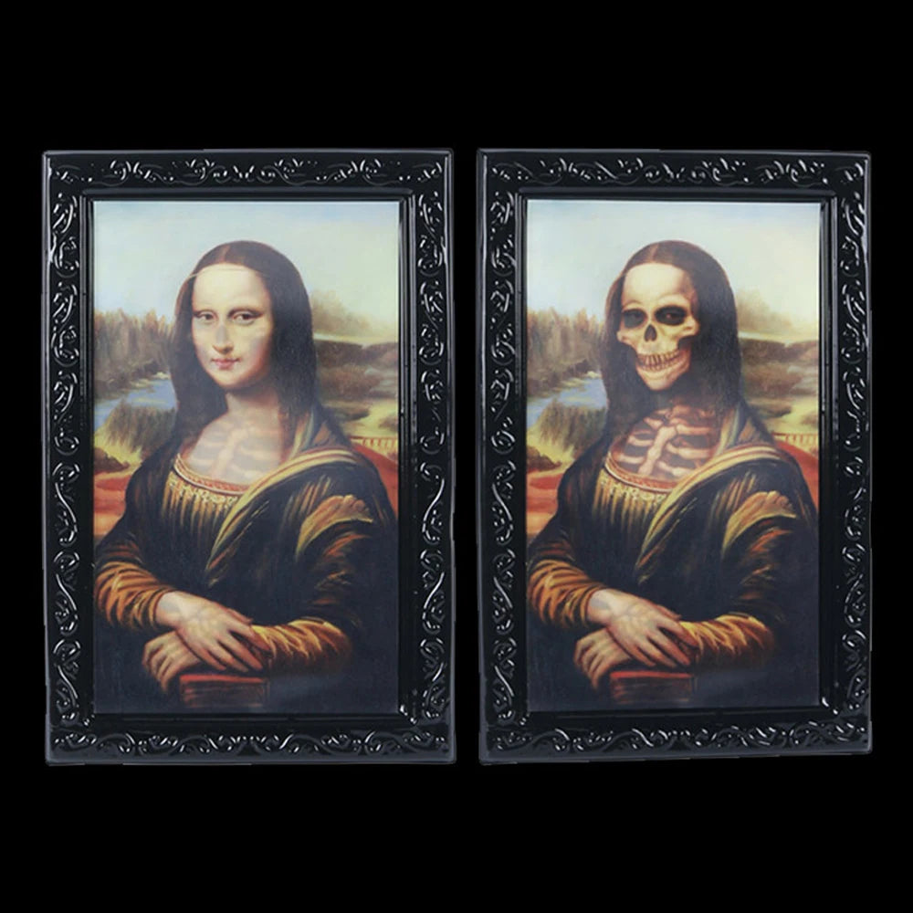 Horror Portraits Changing Face Ghost Halloween Decoration 3D Ghost Picture Frame