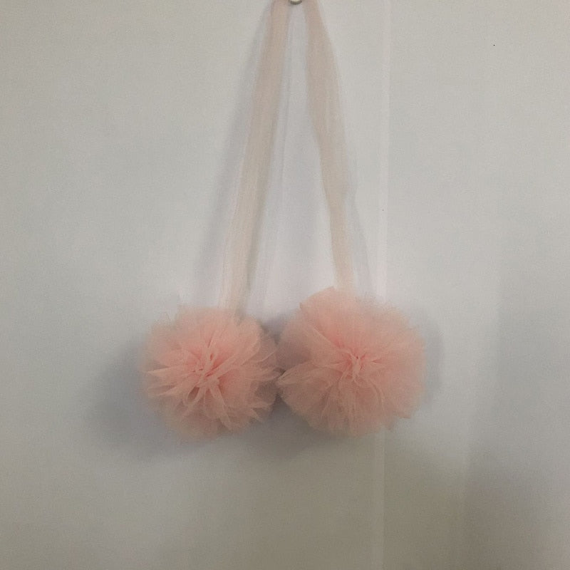 Netting Pompoms Canopy Decoration Nursery Kids Room Decor