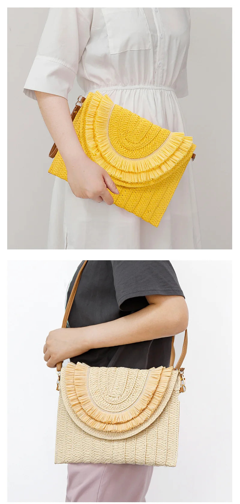 51 Fabulous Raffia Oversize Clutch Bags
