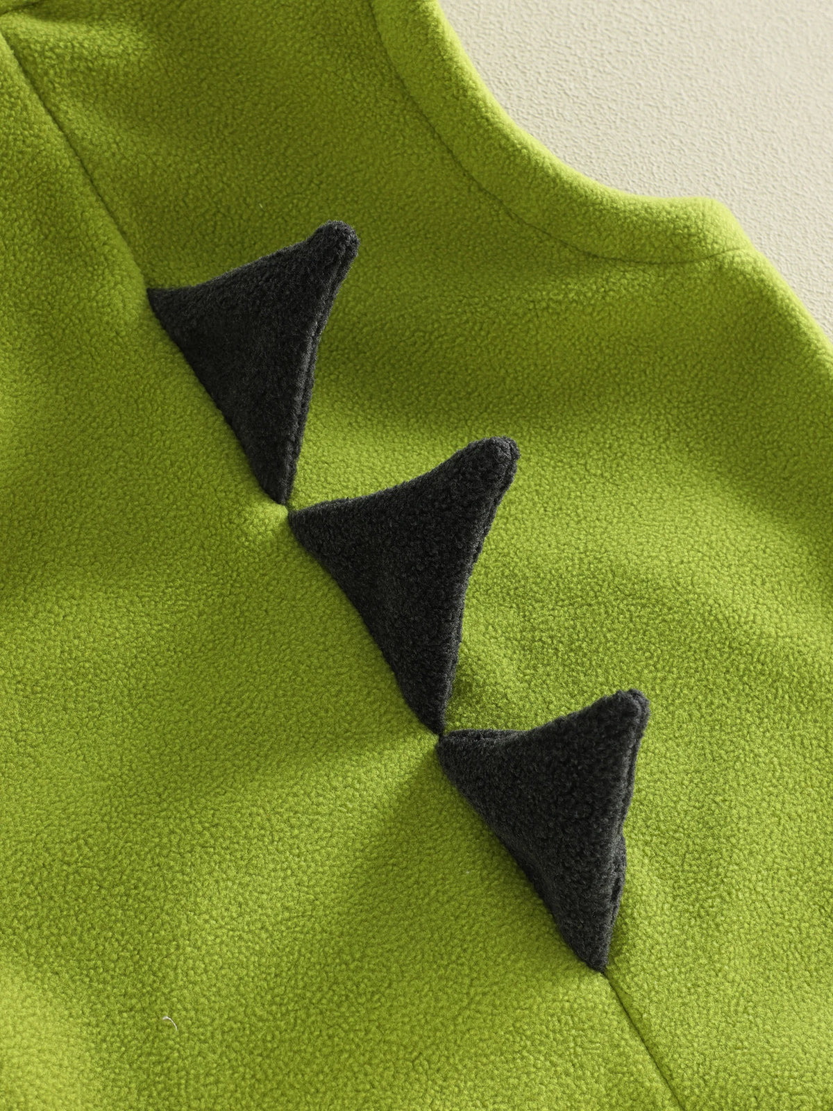 Dinosaur Fleece Vest Toddler Boy Hooded Cute Embroidery Full-Zip Sleeveless Jacket Coats Outerwear
