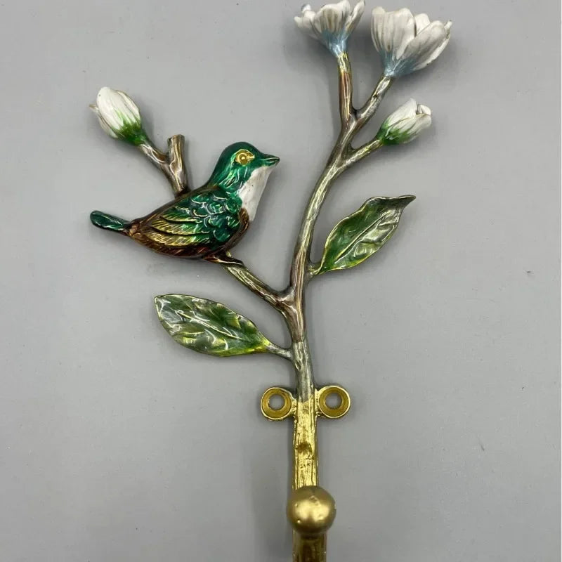 Enamel Flower Decorative Wall Hooks