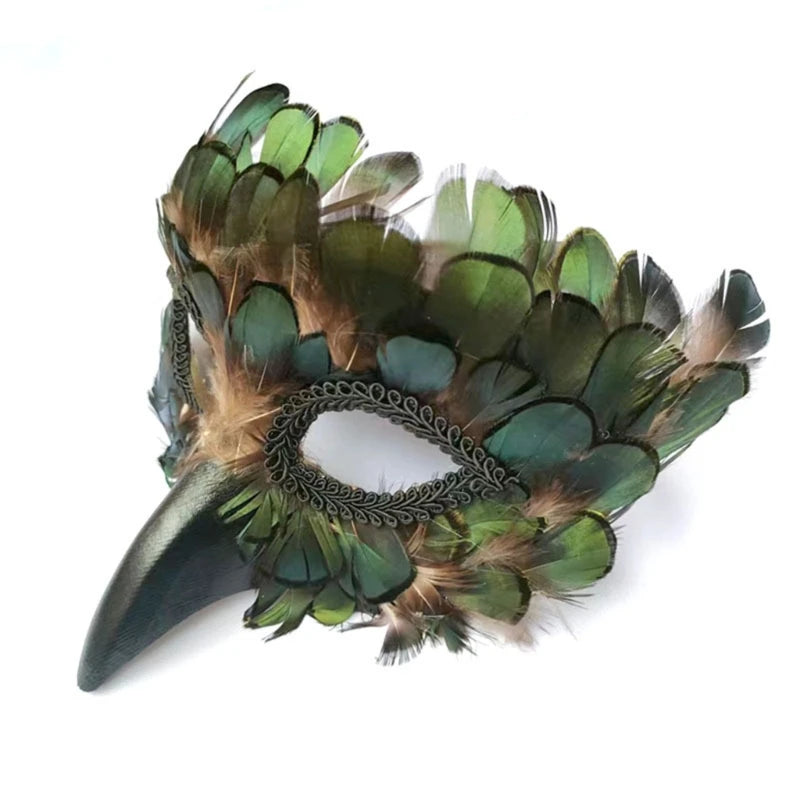 Peacock Mask Masquerade Half Face Mask Carnivale Costume Mask