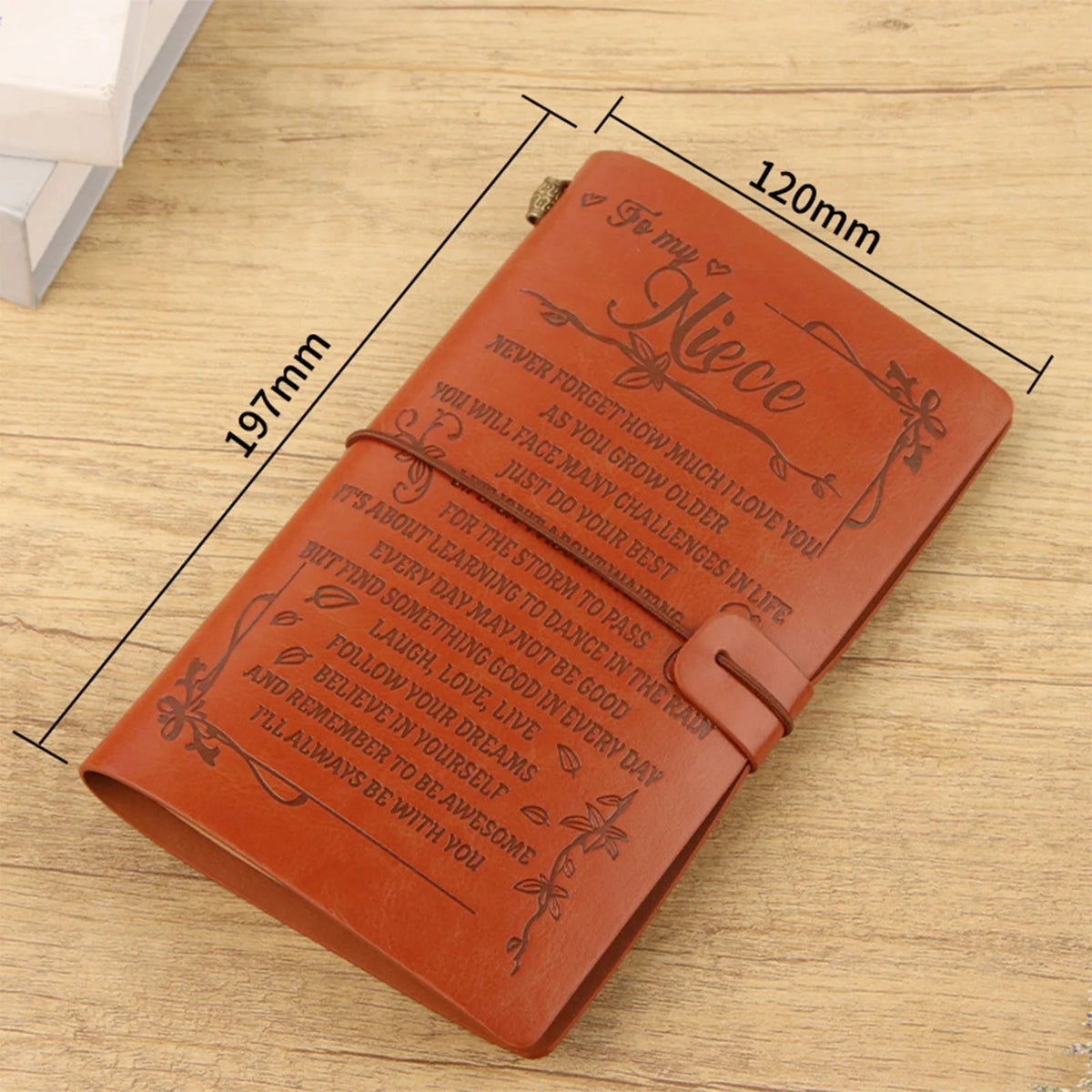 To My Son, Daughter, Grandson, Granddaughter, Wife, Sister, etc, Gift PU Leather Journal Notebooks