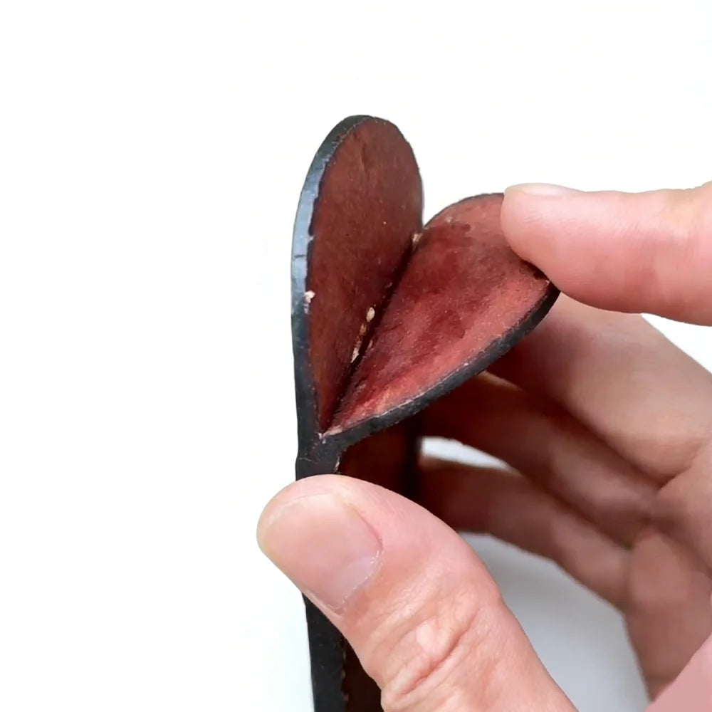 Hand‑Carved Genuine Leather Knife Sheath Belt Loop Protective Pouch for Small Folding Knives