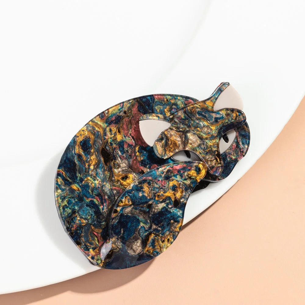 Spotted Cat Acrylic Brooches