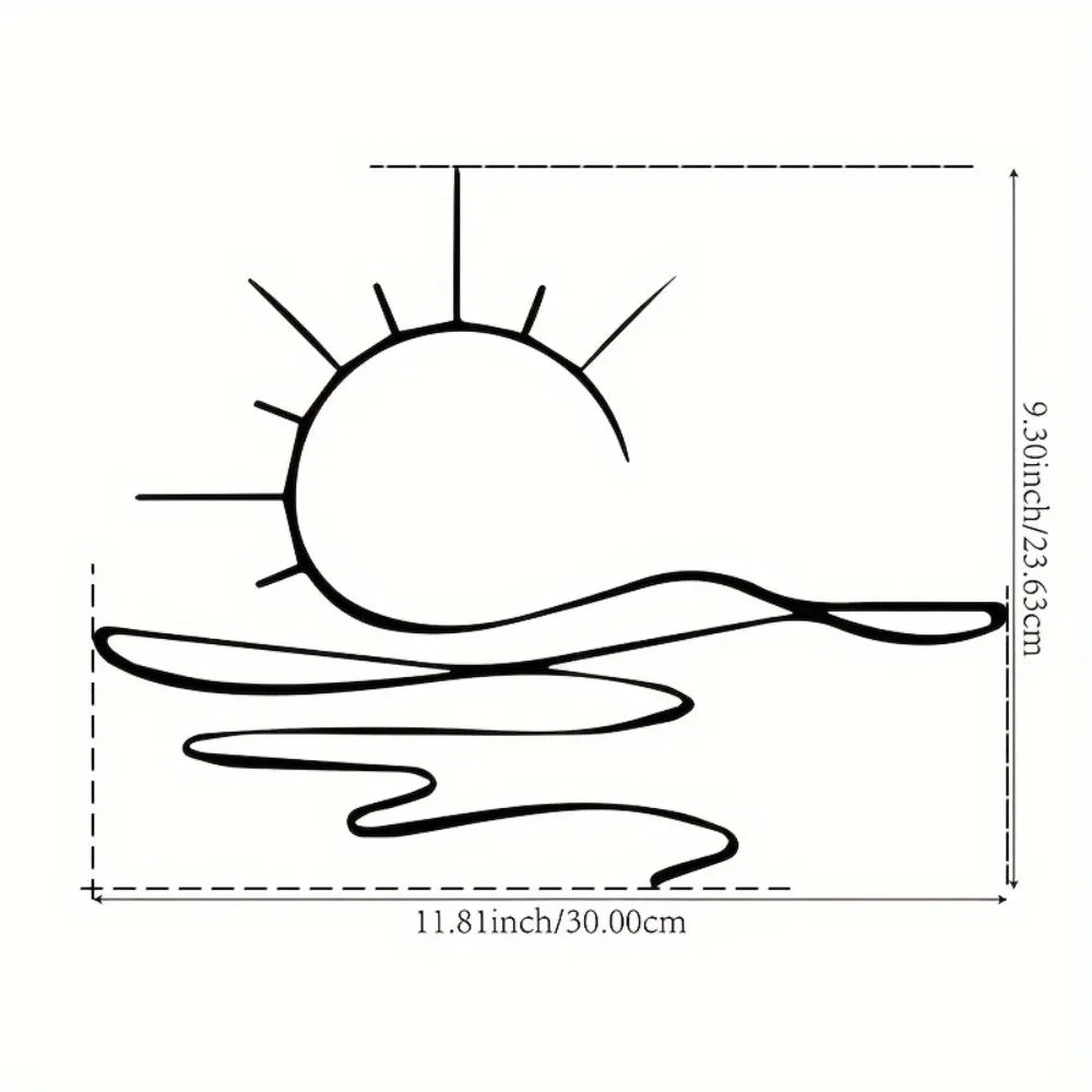 Sunrise Iron Wall Decor Metal Wall Art