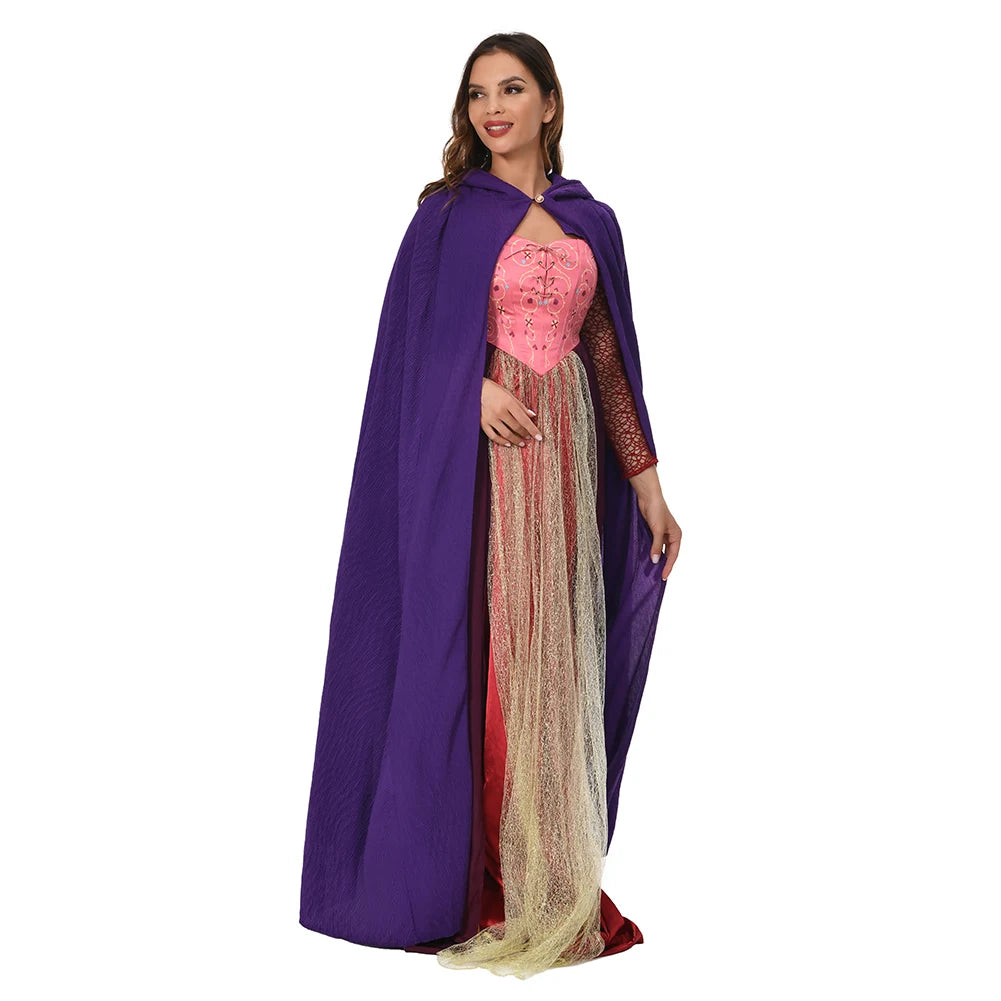 Hocus Pocus Movie Sanderson Sisters Witch Costumes Cosplay Outfits Halloween