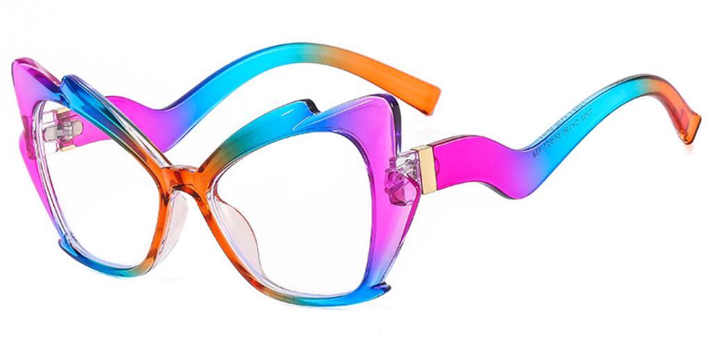 Blue Light Reading Glasses Butterfly Cat Eye Glasses Frame Clear Lens