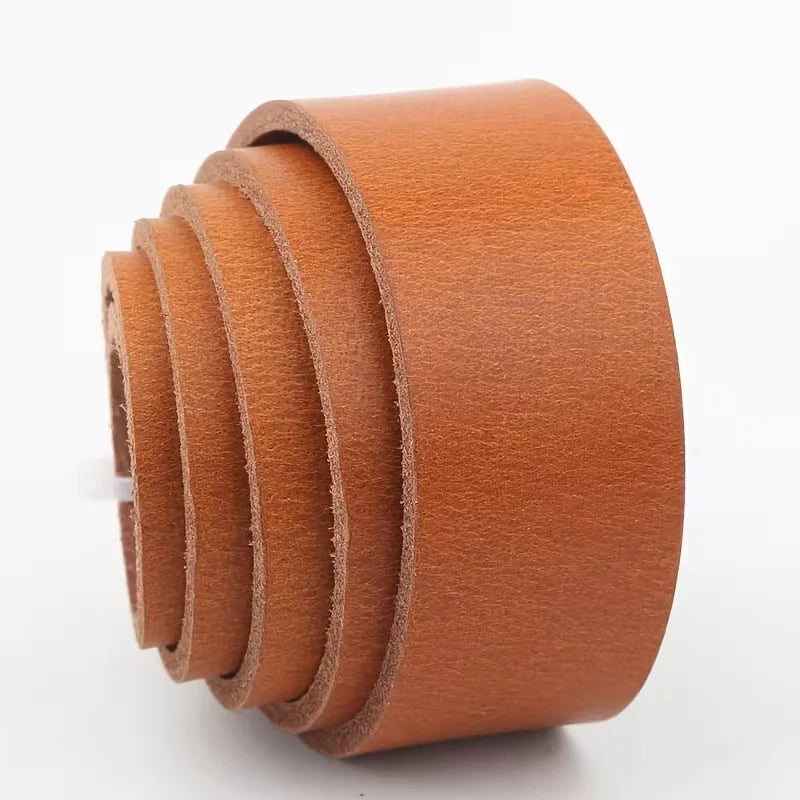 3.5mm Thick Tanned Leather Belt Strips Genuine Leather DIY Craft