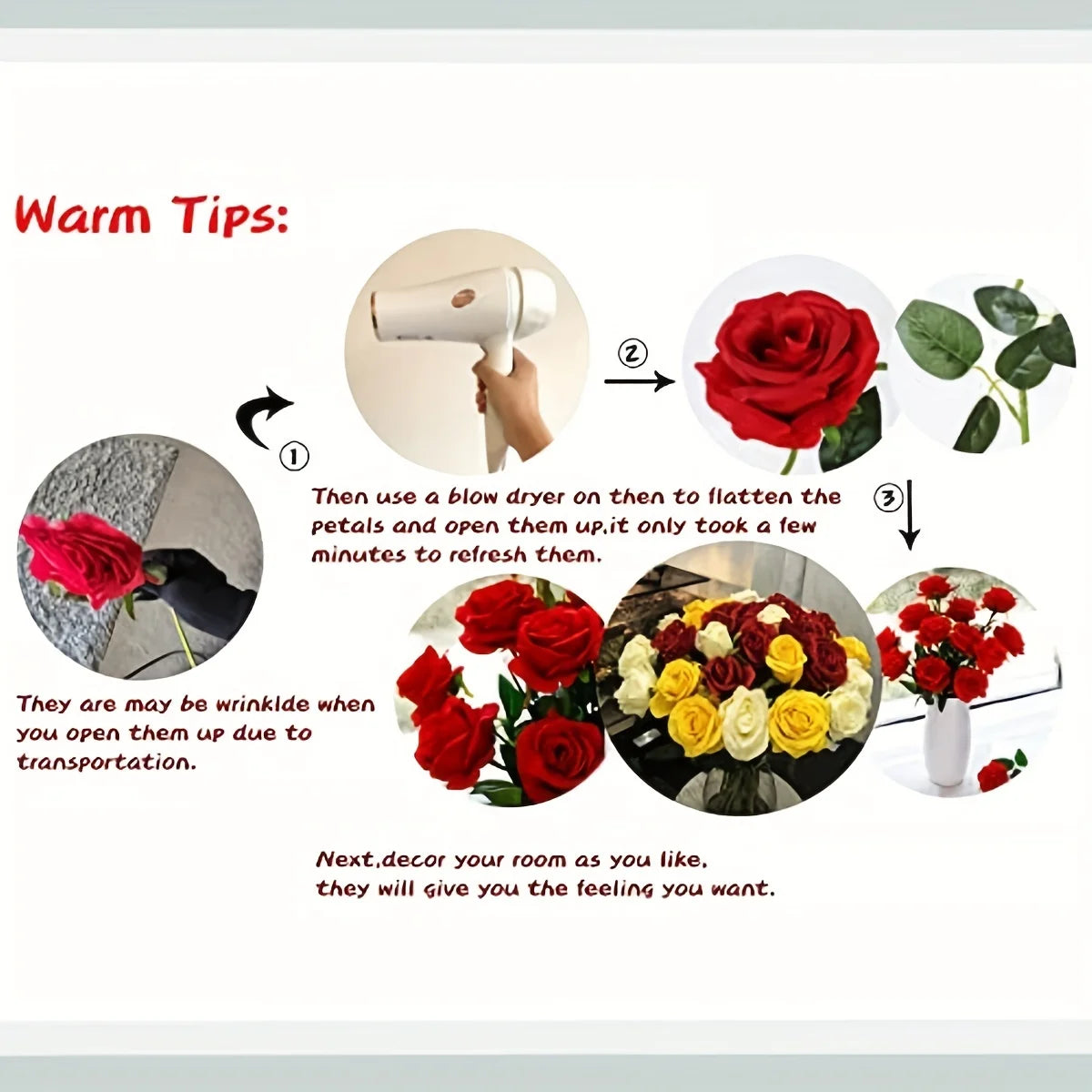 A Dozen Realistic Artificial Roses Bouquet