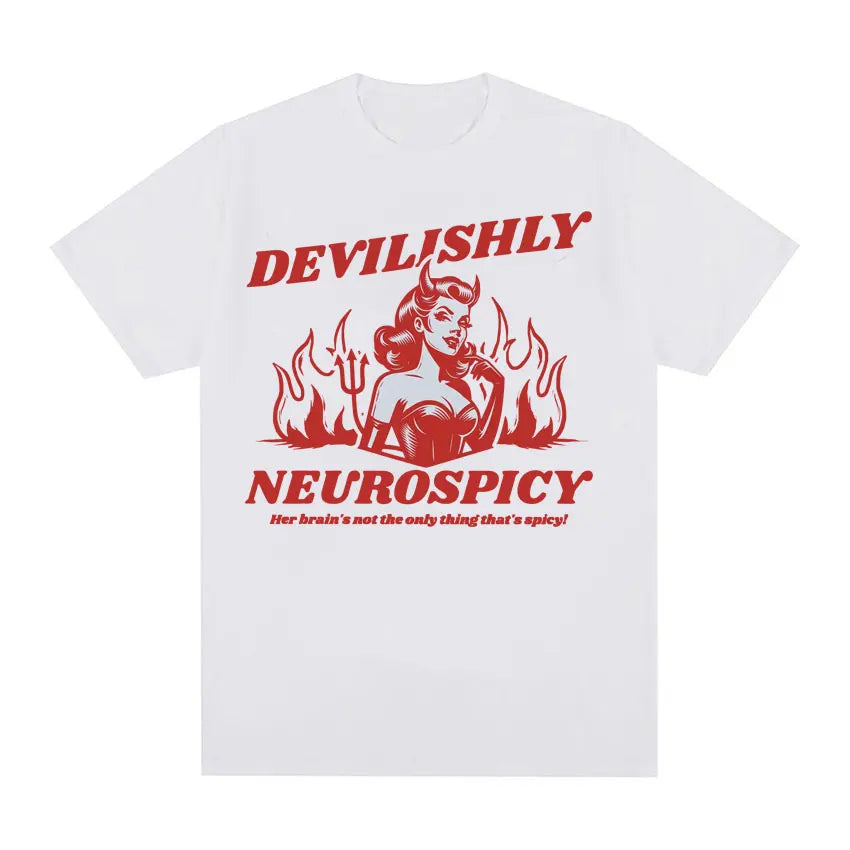 Devilishly Neurospicy Men's 100% Cotton T-shirt