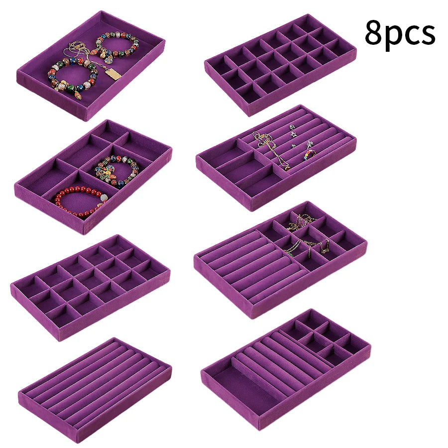 Purple Jewellery Box Trays