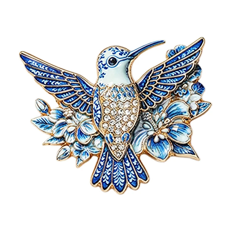 Hummingbird Brooches 5 Colours