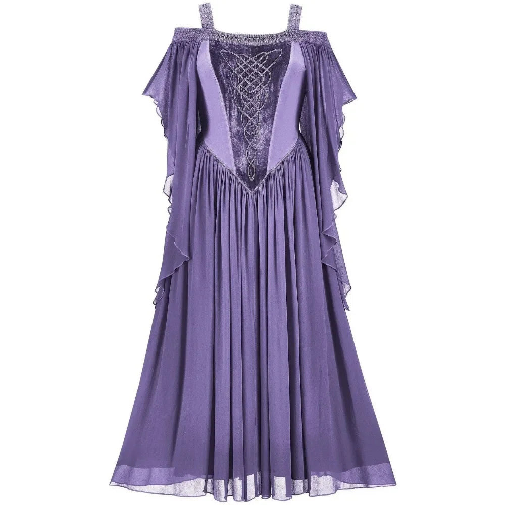 Medieval Fae Elf Dress Cosplay Costumes