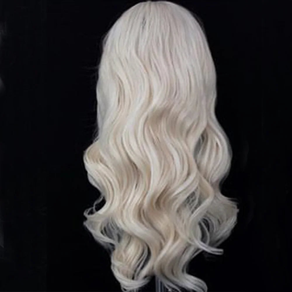 Long Soft Waves Wigs Side Part Soft Lace Front Wig Heat Resistant Fibre