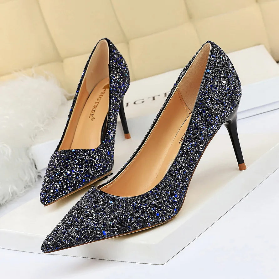 Magical Glittery High Heels in EIGHT Colours