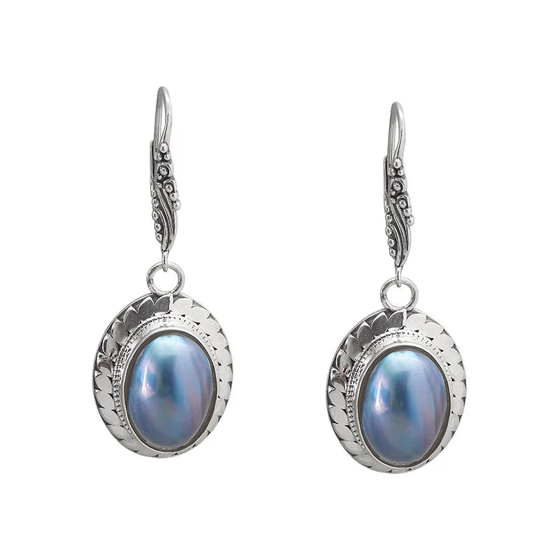 Ursula's Pearl S925 Sterling Silver Drop Earrings