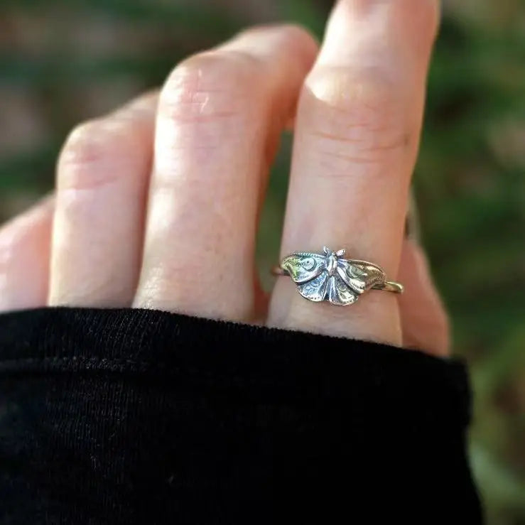 Luna Moth Ring