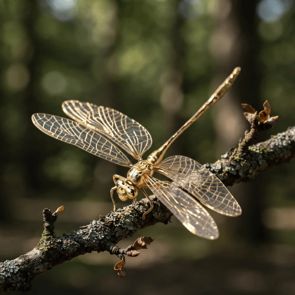 Handmade Dragonfly Ornament Tea Pet Decor Figurine