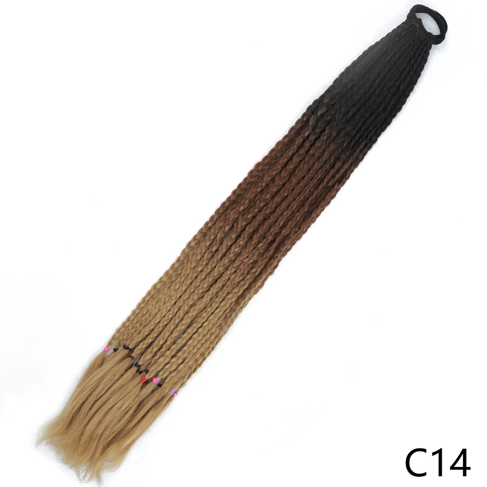 Long Braided Ponytail Hair Extensions 60CM