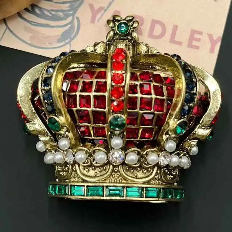 Queen's Crown Pearl Brooch