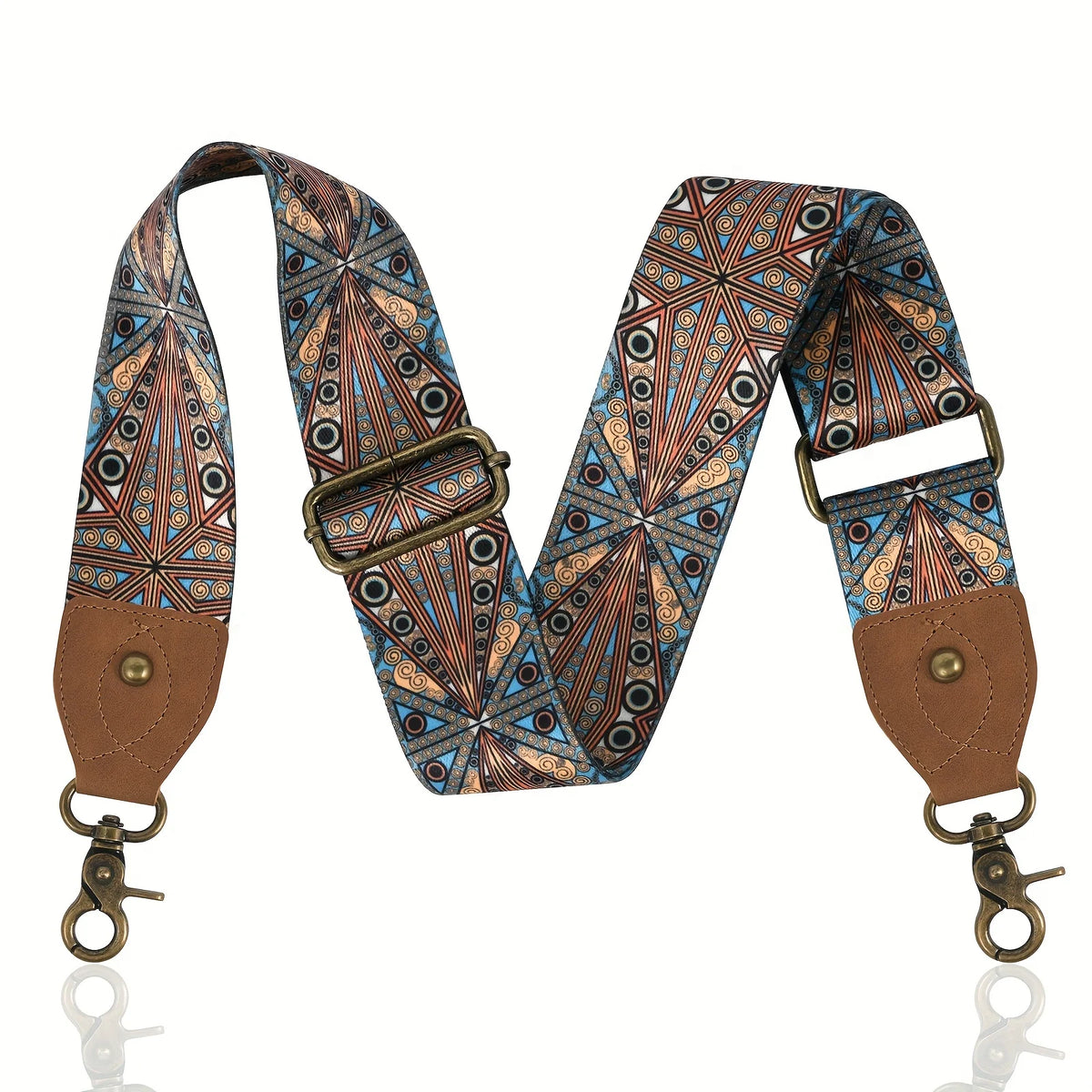 Boho Guitar Straps Embroidered Wide Handbag Luggage Straps
