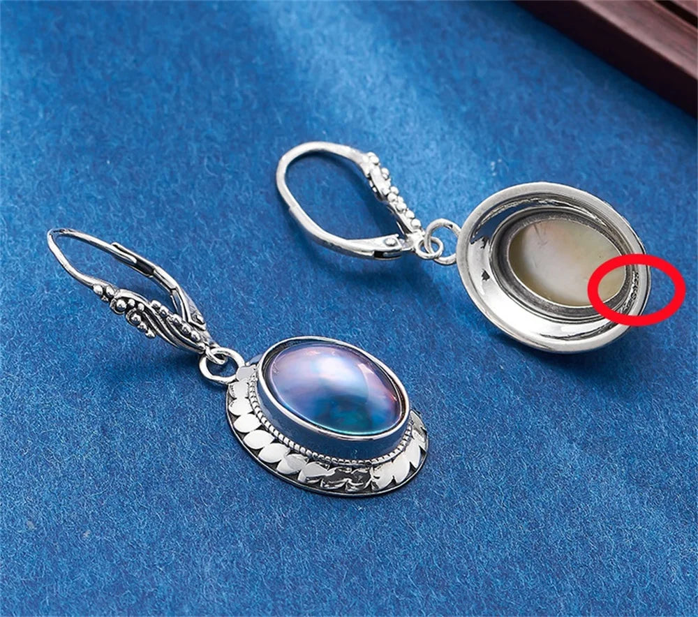 Ursula's Pearl S925 Sterling Silver Drop Earrings