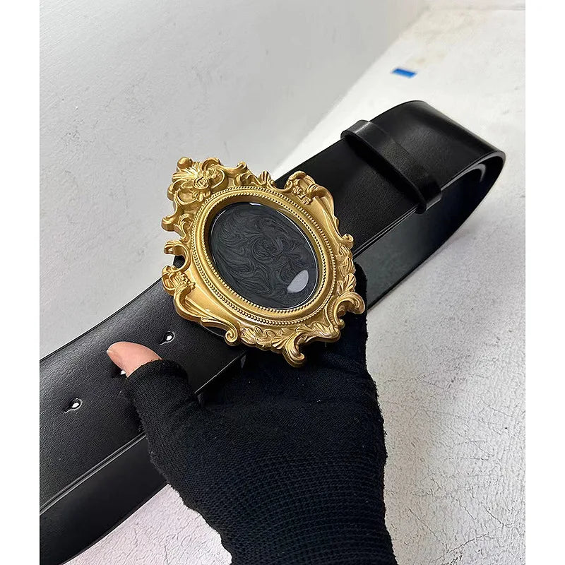 The Abyss Baroque Picture Frame Personality Belts