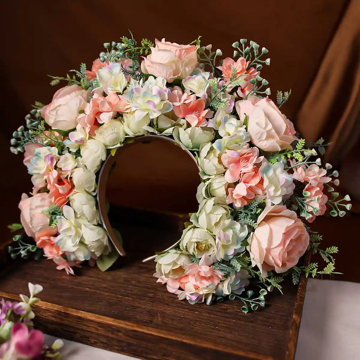 Flower Fae Head-Dress Headband Hair Wreath