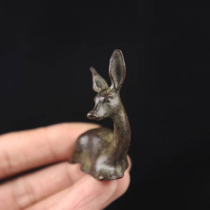 Sitting Deer Tea Pet