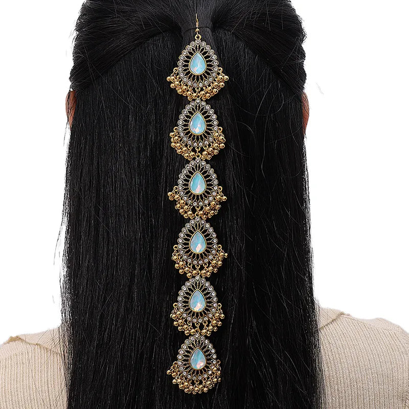 Tear Drops Metal Tassel Hair Chain