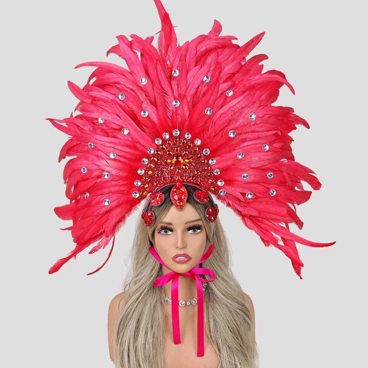 Carnival Feather Headdress Festival Costume Accessories