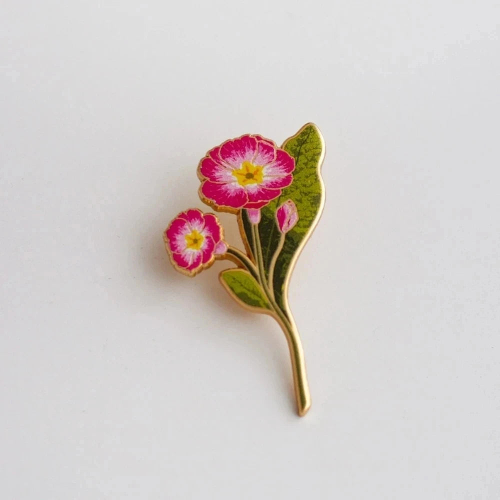 Wildflower Botanical Enamel Pins Badges