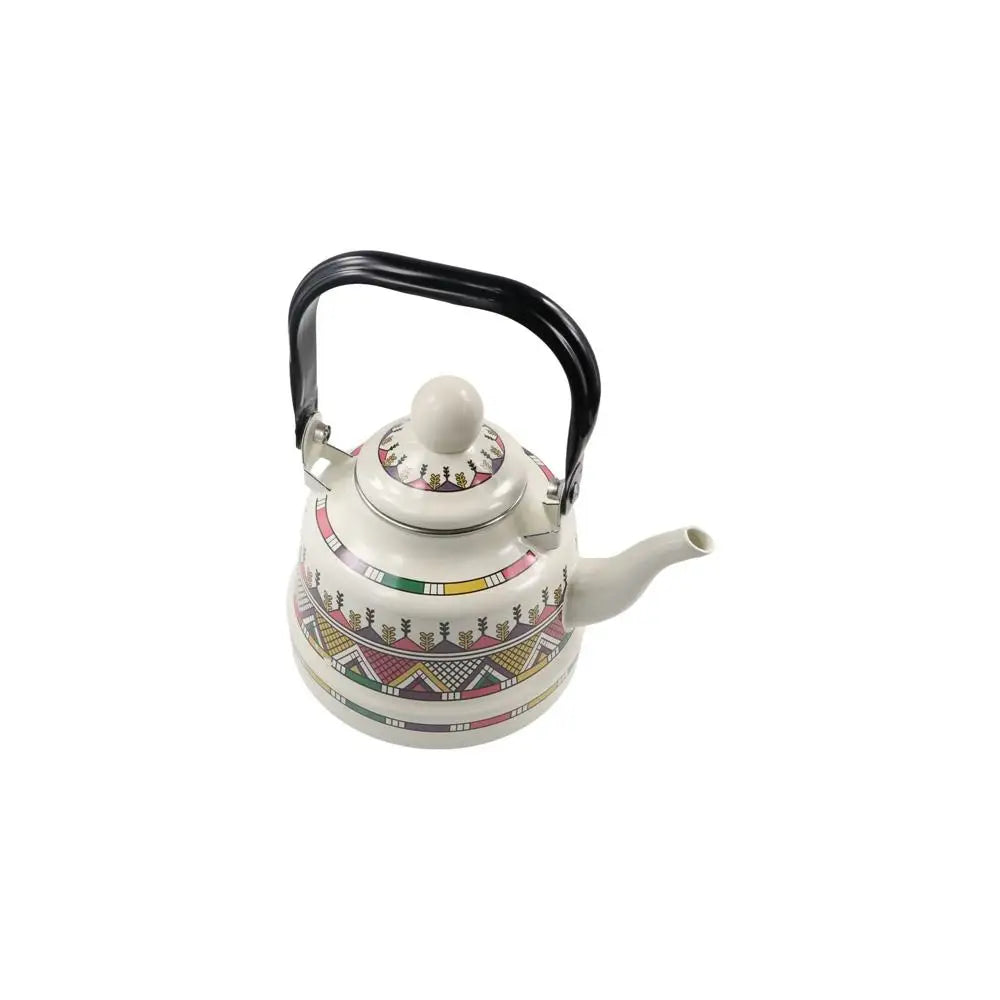 Enamel Tea Kettle 1.1L, 17L or 2.5L Stove Top Tea Pot No Whistling