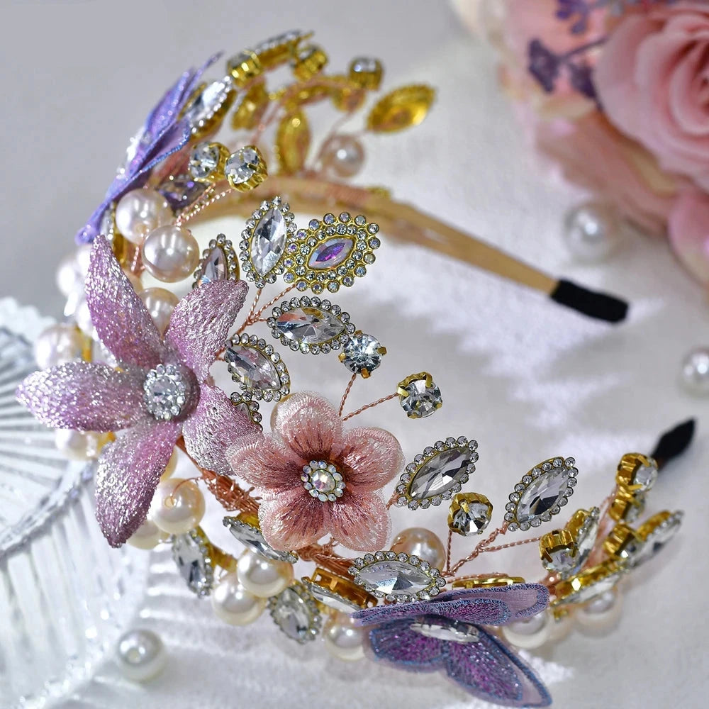 The Fae Queen Tiara Pearl Headband