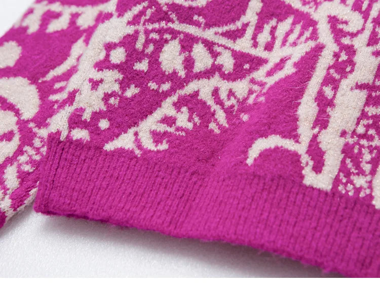 Tropical Winter Sweater Wool Mohair Blend