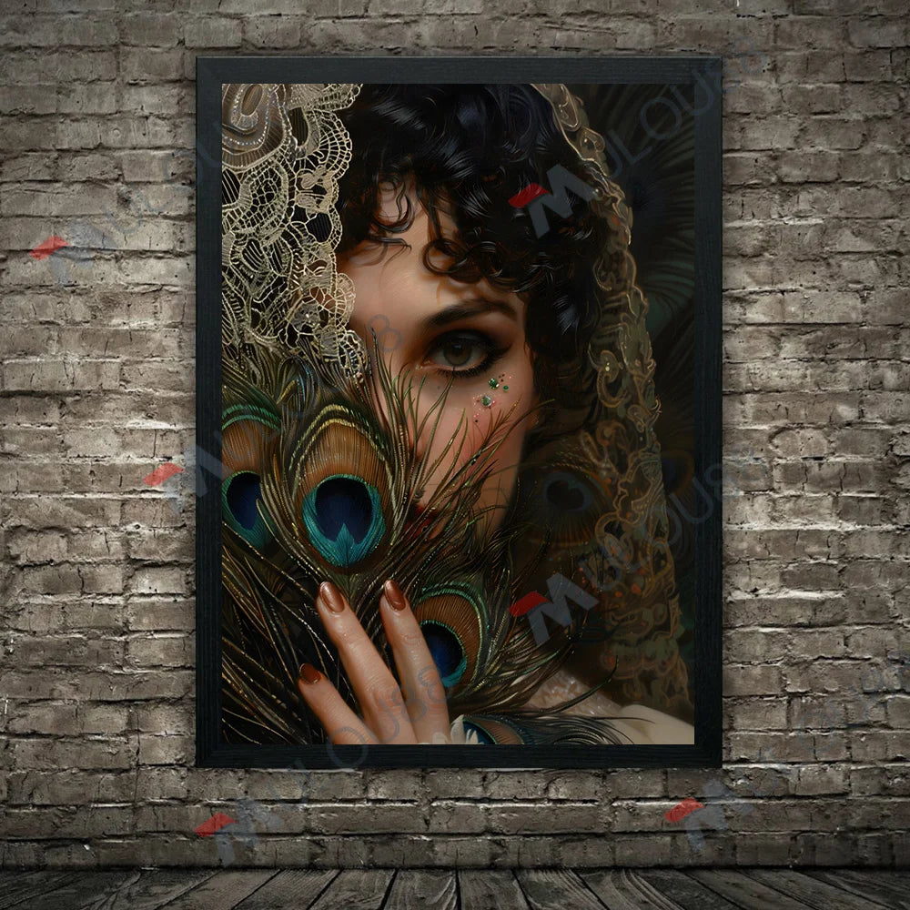 Lace, Pearls, Swords, and Snakes, Moody Victorian Art Poster Prints Dark Academia Wall Art Home Decor