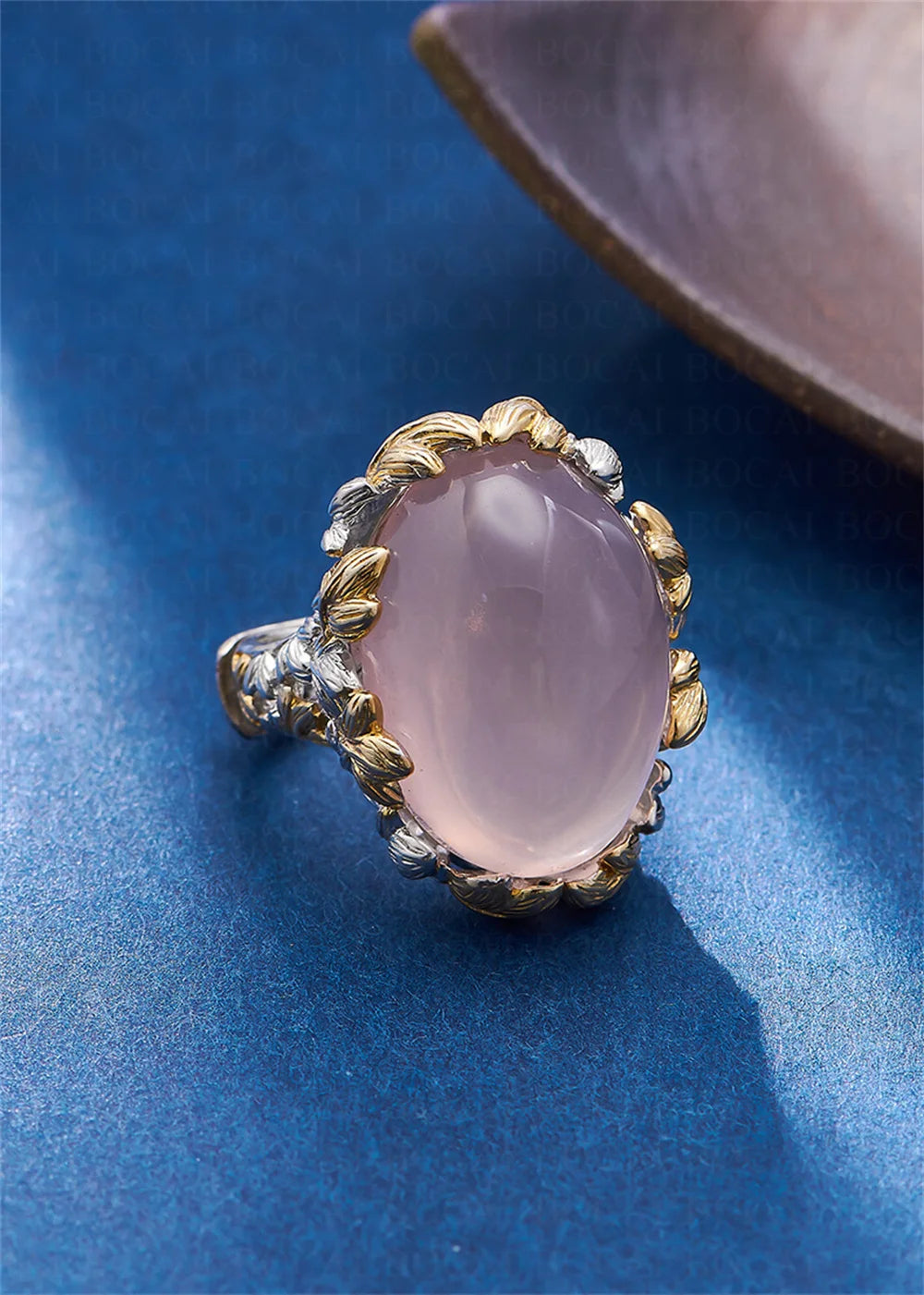 The Forest's Gifts S925 Sterling Silver Ring Pink Crystal