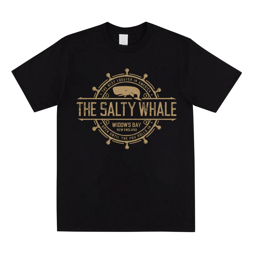 Widow's Bay T-Shirt Horror TV Series Tee The Salty Whale of Widow's Bay Shirt You Had Your Qualms Seafood Restaurant Bar Pub Tee Tops