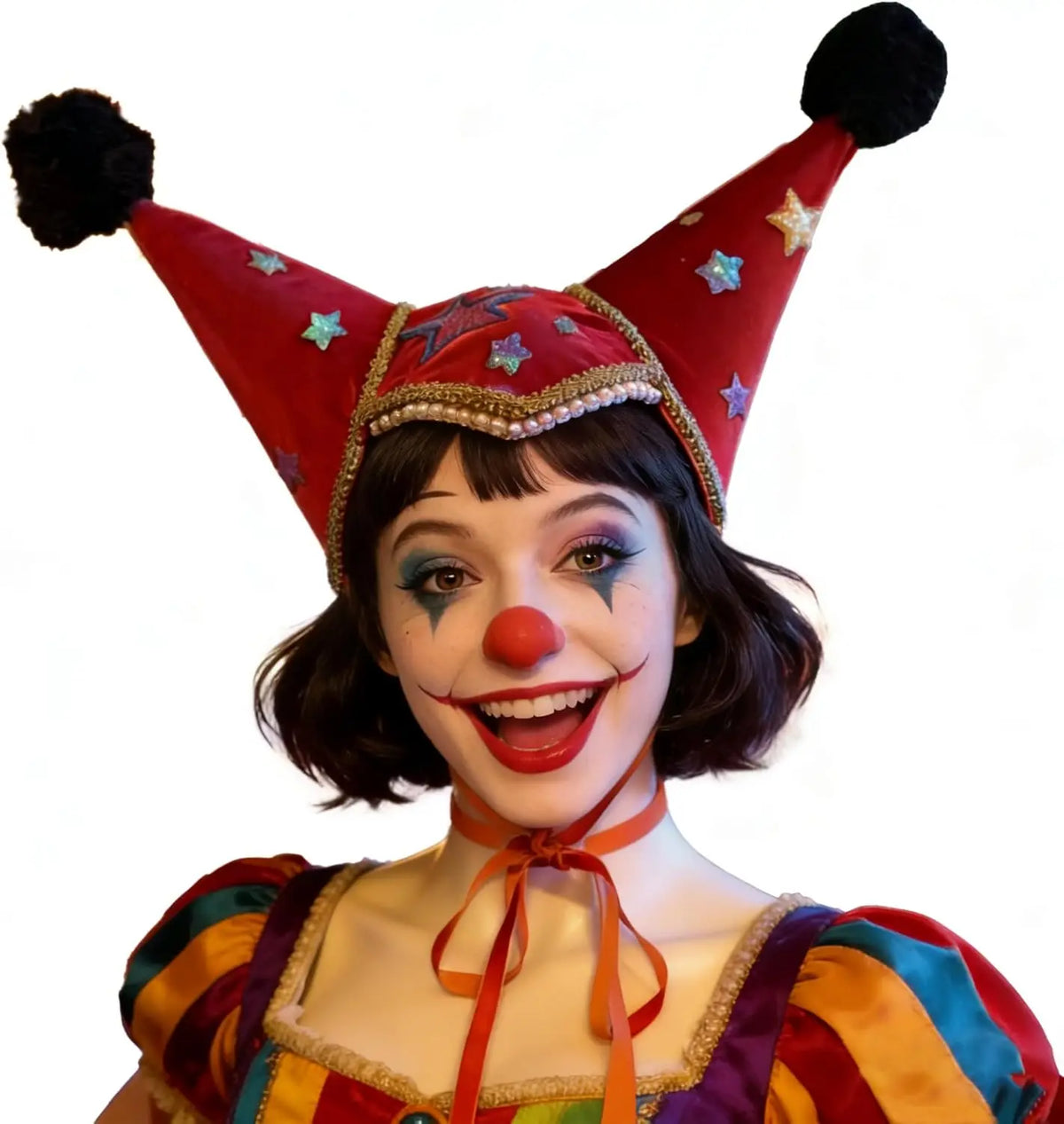 Jester Clown Hat Carnival Circus Costume Halloween Book Week Dress-Up Hats