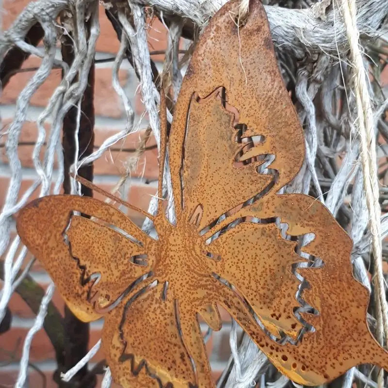 Butterfly Metal Rusty Garden Wall Decoration
