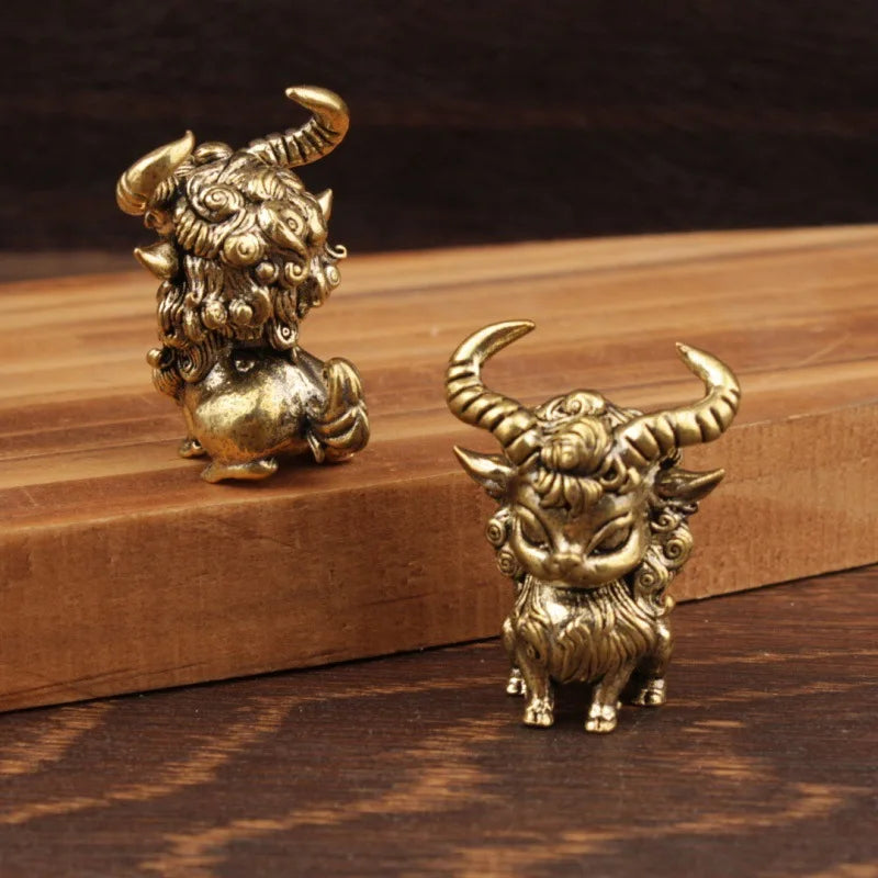 Copper Warcraft Demonic Sheep Figurine Tea Pet